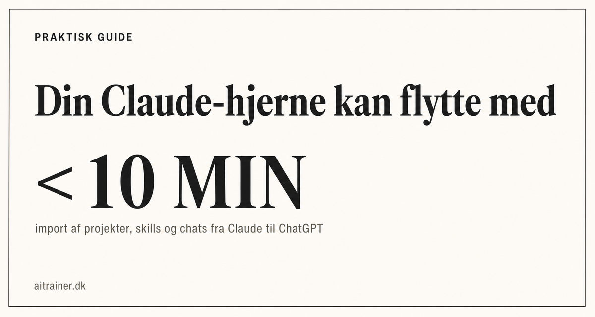 Cowork vs. ChatGPT Work: Din Claude-hjerne kan flytte med