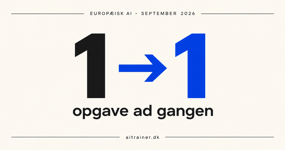 Sådan skifter du til europæisk AI, opgave for opgave